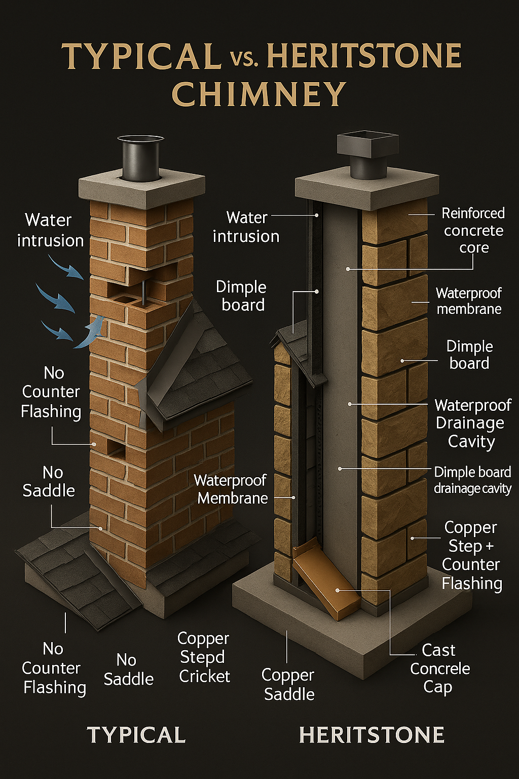 Chimney detailing